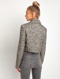 Cropped σακάκι tweed - Image 2