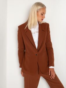 Blazer με κουμπί