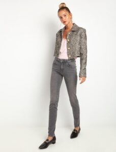 Cropped σακάκι tweed
