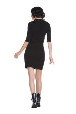 Φόρεμα πλεκτό μαύρο - Image 2