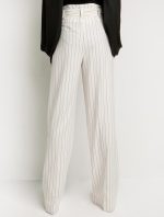 Ριγέ παντελόνα ψηλόμεση - Image 2