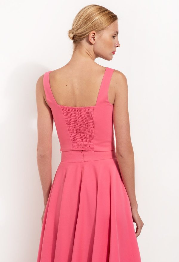 Ψηλόμεση φούστα κλος μαζί με Μπούστο με τιράντες - Image 5