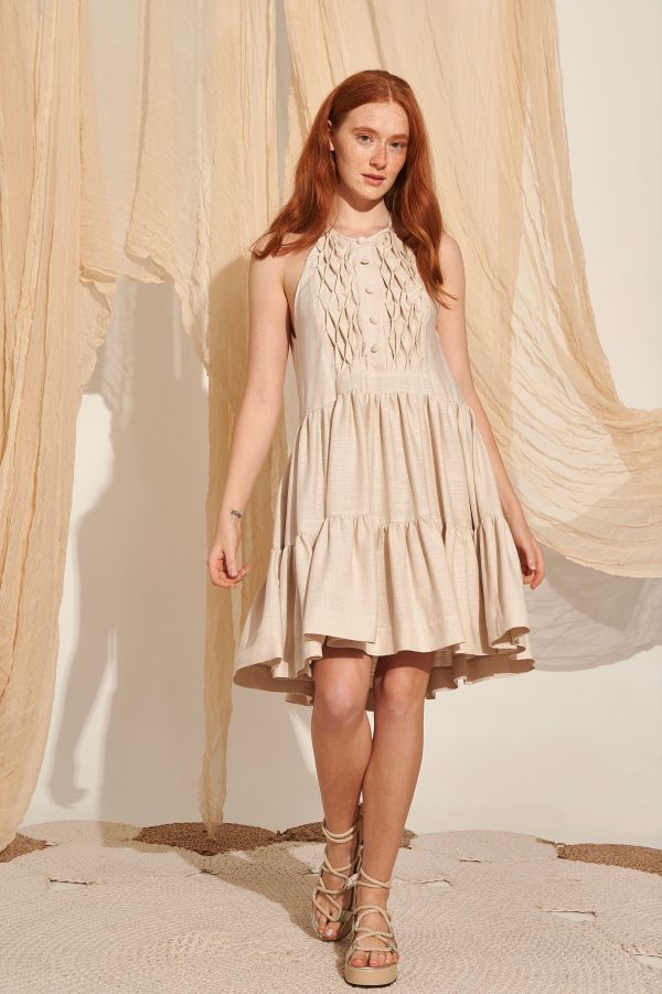 Μίνι φόρεμα λινό - Image 1