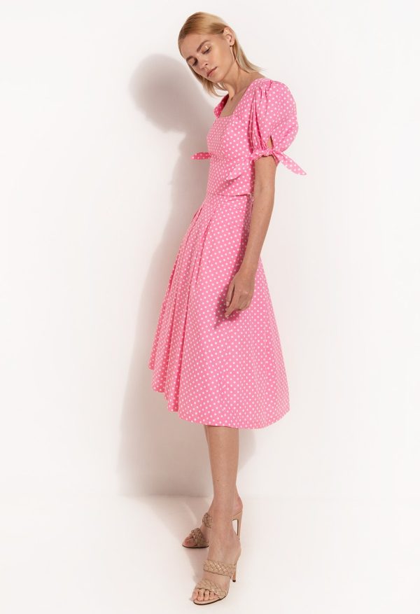 17.34041 ΣΕΤ πουά Τοπ με φούστα - Image 1