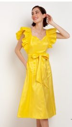 Μίντι φόρεμα ταφτάς - Image 3