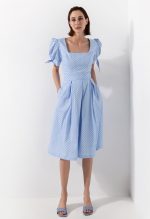 Σετ Πουά φούστα με πιέτες μαζί με Κοντομάνικο πουά τοπ - Image 7