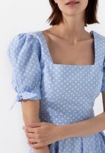 Σετ Πουά φούστα με πιέτες μαζί με Κοντομάνικο πουά τοπ - Image 6