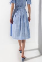 Σετ Πουά φούστα με πιέτες μαζί με Κοντομάνικο πουά τοπ - Image 3