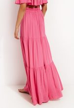 Σετ Μπλούζα έξωμη μαζί με Μάξι φούστα με λάστιχο - Image 2