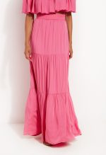 Σετ Μπλούζα έξωμη μαζί με Μάξι φούστα με λάστιχο - Image 3