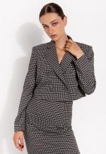 Κοντό καρό σακάκι