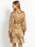 Σατινέ φόρεμα εμπριμέ - Image 2