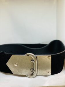 Metal belt black