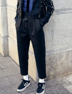 Marcella S/W Black Croco