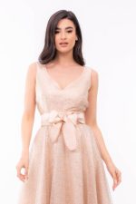 Μίντι τούλινο φόρεμα με γκλίντερ - Image 4