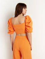 Τοπ με μανίκια puff - Image 4