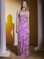 Φόρεμα μάξι λαχούρ