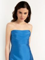 Στράπλες φόρεμα σατινέ - Image 2