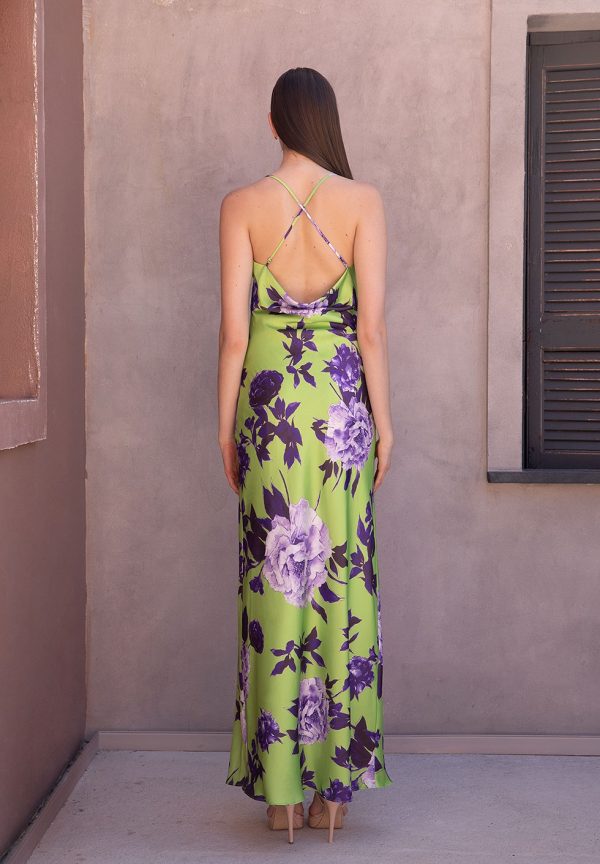 Φόρεμα εμπριμέ σε στυλ lingerie - Image 2