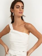 Τοπ ποπλίνα με έναν ώμο