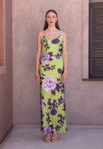 Φόρεμα εμπριμέ σε στυλ lingerie