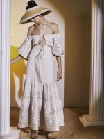 Μπροκάρ μαξι με μανίκια