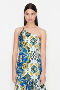 FLORAL TREASURE ONE SHOULDER MINI DRESS - Image 6