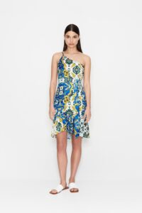 FLORAL TREASURE ONE SHOULDER MINI DRESS - Image 5