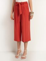 Ζιπ κιλότ με ζώνη - Image 2