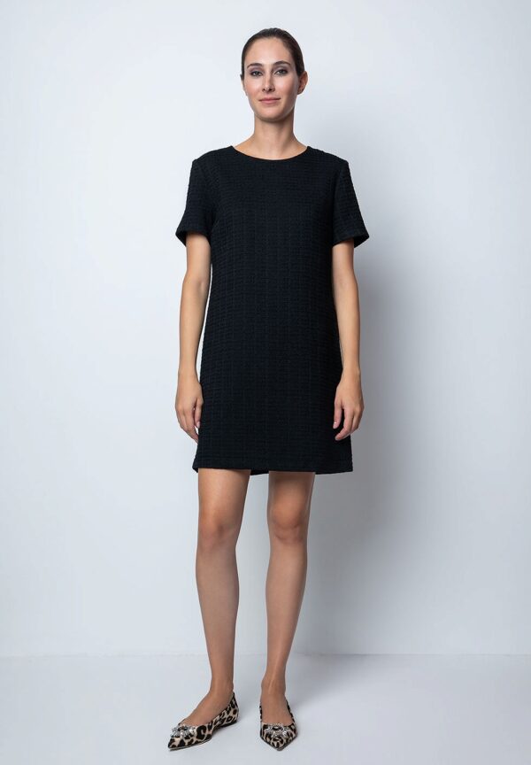 3F5F6E3D-CCE2-48D2-BB91-CCB1601D0707 Φόρεμα tweed black - Image 3
