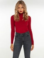 Basic πλεκτό ζιβάγκο Μπορντό