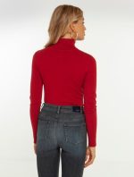 Basic πλεκτό ζιβάγκο Μπορντό - Image 2