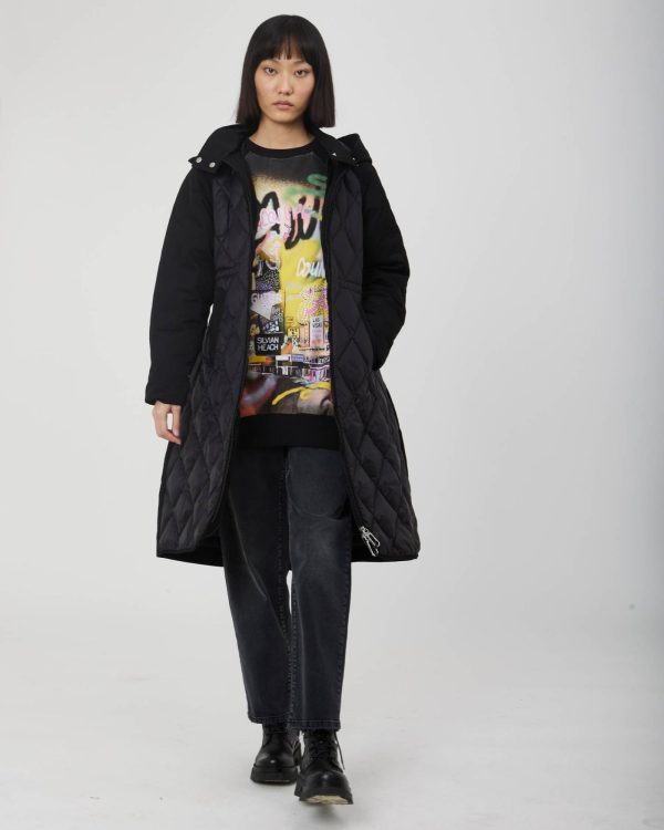 ΜΑΚΡΎ ΚΑΠΙΤΟΝΈ ΠΟΥΠΟΥΛΈΝΙΟ ΜΠΟΥΦΆΝ ΣΕ ΑΝΤΊΘΕΣΗ ΧΡΏΜΑΤΟΣ - Image 3