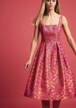 Φόρεμα ζακαρ με πιέτες - Image 2