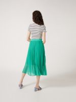 Μίντι πλισέ φούστα λάστιχο μέση - Image 3