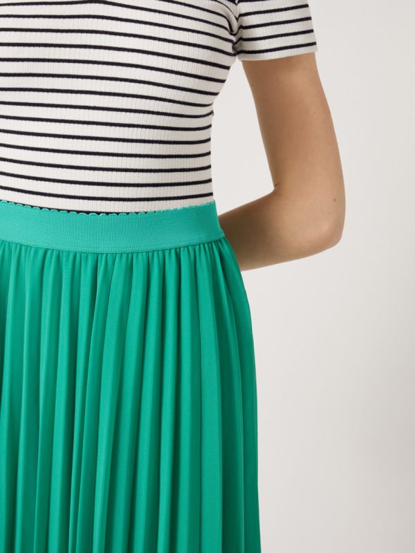 Μίντι πλισέ φούστα λάστιχο μέση - Image 2