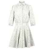 Μίνι cute Σεμιζιέ Κιπούρ φόρεμα  με ζώνη