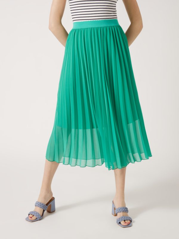 Μίντι πλισέ φούστα λάστιχο μέση - Image 5