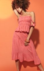 Σετ φούστα Τοπ καρό