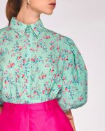 ΠΟΥΚΑΜΙΣΟ ΦΛΟΡΑΛ ΦΑΝΤΑΣΙ ΜΕ ΜΑΝΙΚΙΑ ΑΓΚΩΝΑ ΜΠΑΛΟΝΙ - Image 3