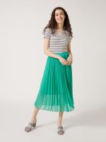 Μίντι πλισέ φούστα λάστιχο μέση