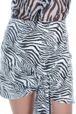 Μινι Παγέτα φούστα με μοτίβο ζέβρας - Image 4