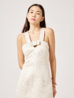 Φανταχτερό κοντό φόρεμα ζακάρ - Image 2