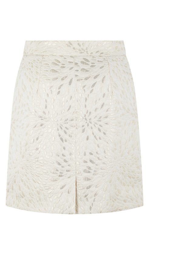 Μίνι φούστα Μπροκάρ με κουμπιά - Image 2