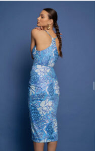 Mind eraser crep satin midi dress - Image 2
