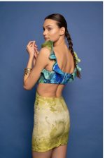 Gimlet crep mini dress trilogy