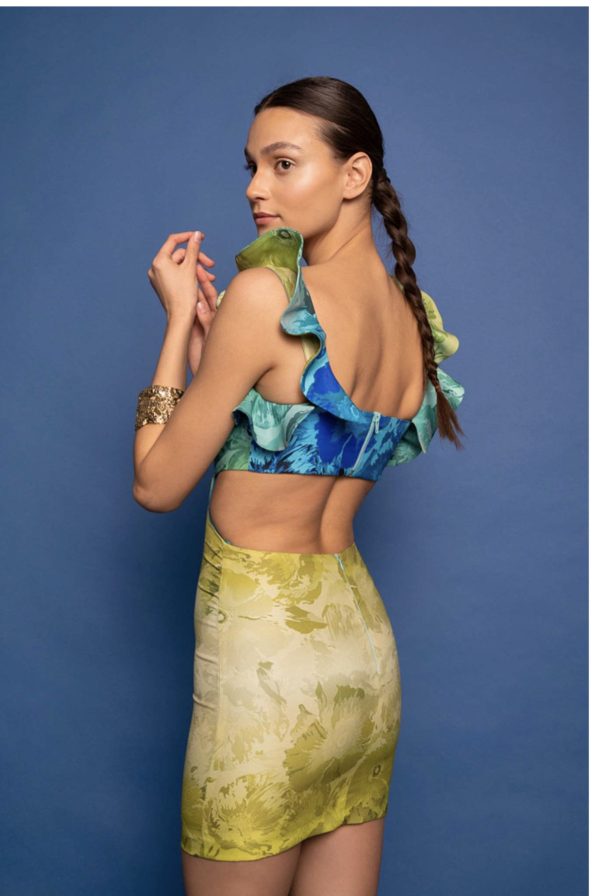 Gimlet crep mini dress trilogy - Image 1