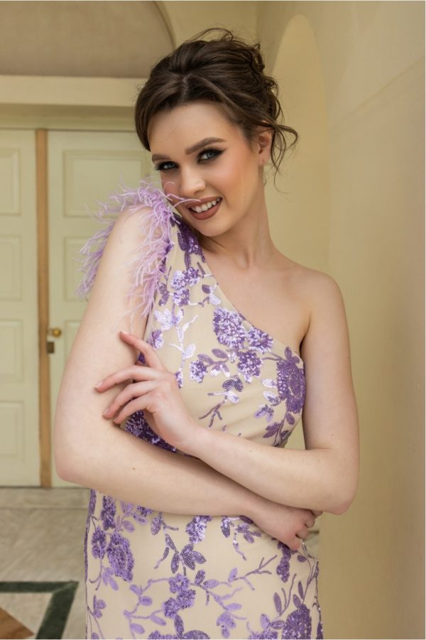 Κοντό φόρεμα με έναν ώμο - Image 4