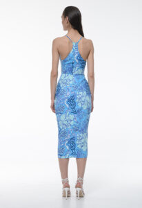 Mind eraser crep satin midi dress - Image 5