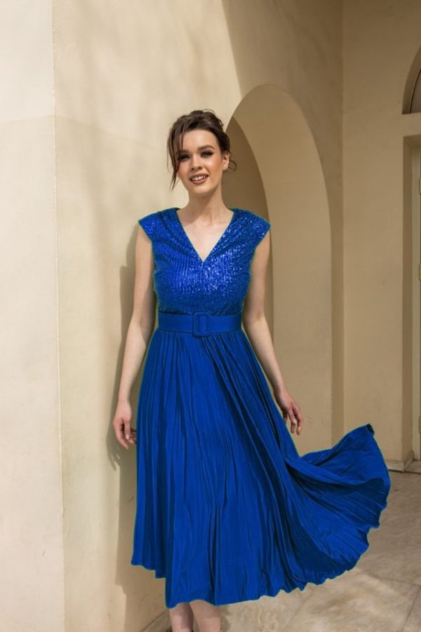 807BCF3C-4EC4-4550-A9DB-BF5A6424DF8F Μίντι πλισέ φόρεμα - Image 1